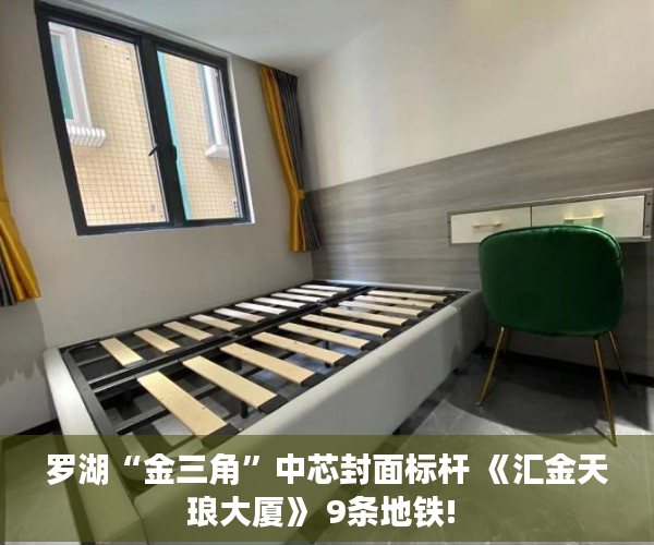 罗湖“金三角”中芯封面标杆 《汇金天琅大厦》 9条地铁! 