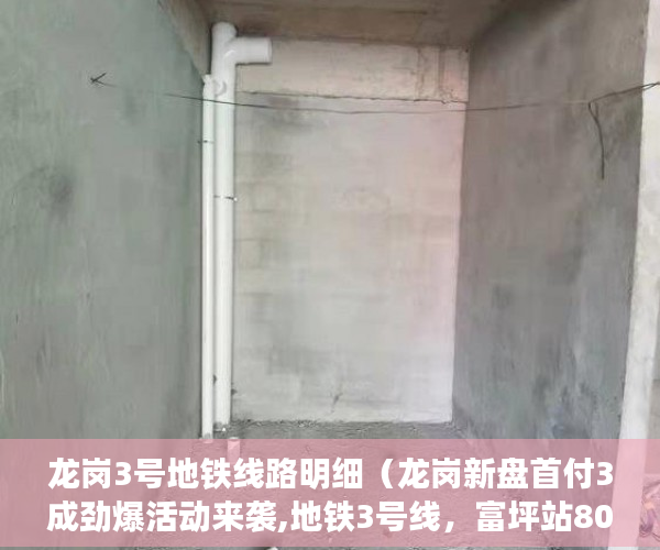 龙岗3号地铁线路明细（龙岗新盘首付3成劲爆活动来袭,地铁3号线，富坪站800米 ）小产权买房签合同签多久合适，
