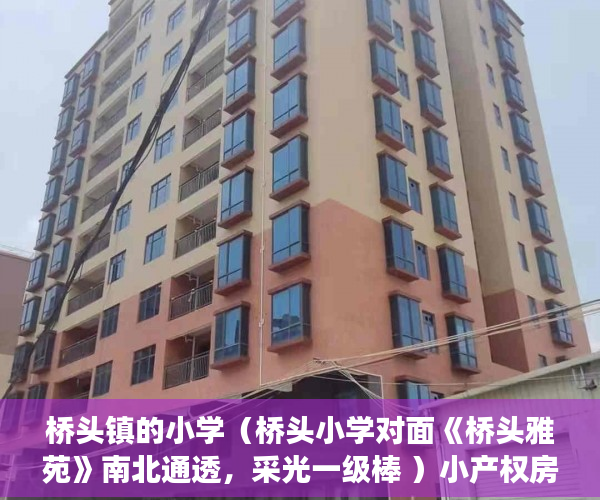 桥头镇的小学（桥头小学对面《桥头雅苑》南北通透，采光一级棒 ）小产权房子过户后多久能卖出，