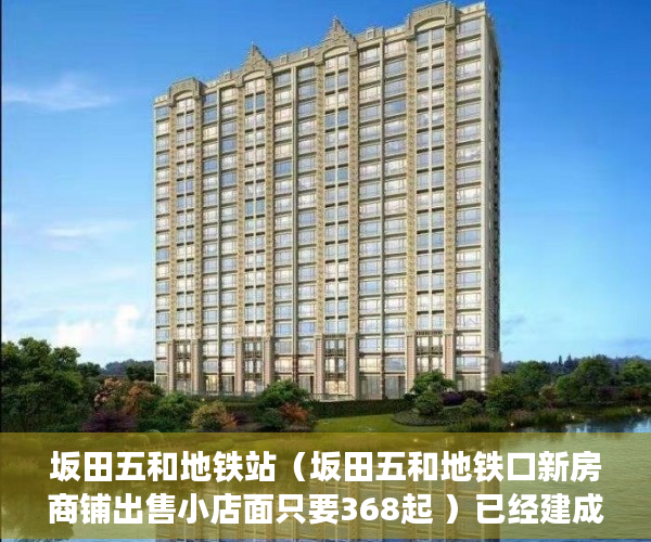 坂田五和地铁站（坂田五和地铁口新房商铺出售小店面只要368起 ）已经建成了小产权房怎么办，