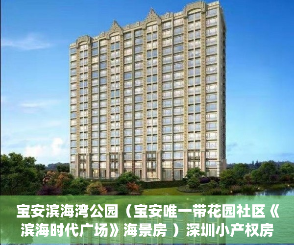 宝安滨海湾公园（宝安唯一带花园社区《滨海时代广场》海景房 ）深圳小产权房子挂多久才能卖掉，