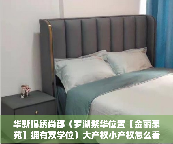 华新锦绣尚郡（罗湖繁华位置【金丽豪苑】拥有双学位）大产权小产权怎么看，