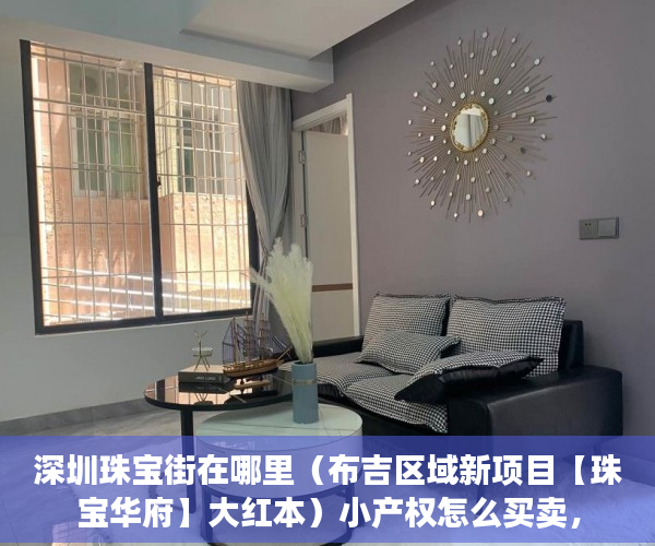 深圳珠宝街在哪里（布吉区域新项目【珠宝华府】大红本）小产权怎么买卖，
