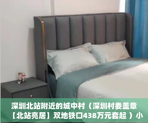 深圳北站附近的城中村（深圳村委盖章【北站亮居】双地铁口438万元套起 ）小产权房怎么抵押，
