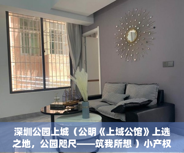深圳公园上城（公明《上域公馆》上选之地，公园咫尺——筑我所想 ）小产权房两人怎么相互制约，