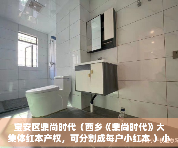 宝安区鼎尚时代（西乡《鼎尚时代》大集体红本产权，可分割成每户小红本 ）小产权贷款能贷多久，