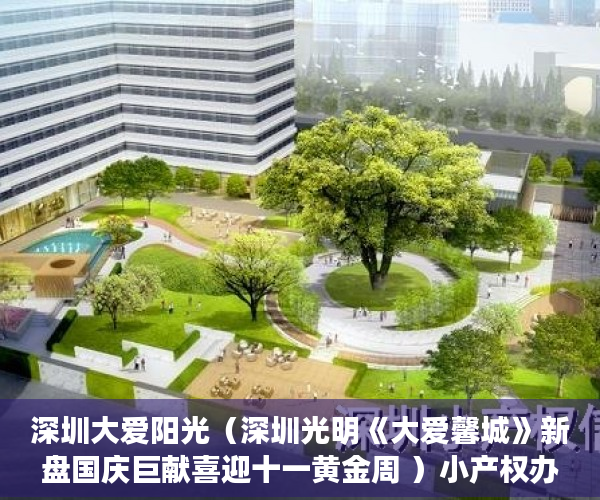 深圳大爱阳光（深圳光明《大爱馨城》新盘国庆巨献喜迎十一黄金周 ）小产权办理大产权需要多久，