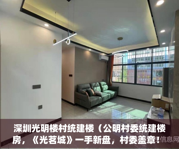 深圳光明楼村统建楼（公明村委统建楼房，《光茗城》一手新盘，村委盖章！ ）买了没多久的小产权要拆怎么办，