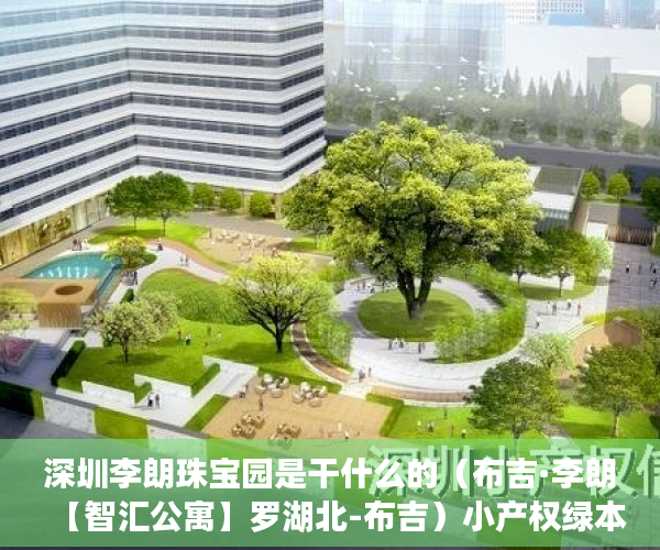 深圳李朗珠宝园是干什么的（布吉·李朗【智汇公寓】罗湖北-布吉）小产权绿本多久产权，