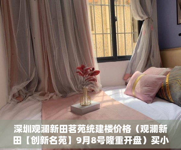 深圳观澜新田茗苑统建楼价格（观澜新田【创新名苑】9月8号隆重开盘）买小产权房怎么贷款，