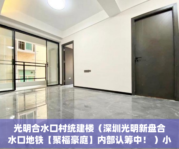 光明合水口村统建楼（深圳光明新盘合水口地铁【聚福豪庭】内部认筹中！ ）小产权房无能力偿还债务怎么办，