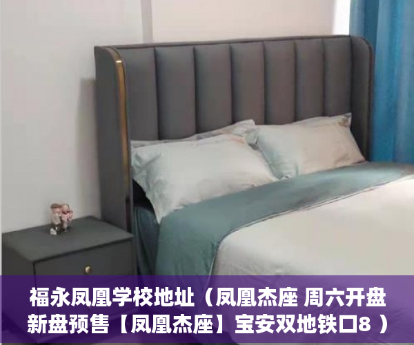 福永凤凰学校地址（凤凰杰座 周六开盘新盘预售【凤凰杰座】宝安双地铁口8 ）怎么开小产权房公司，