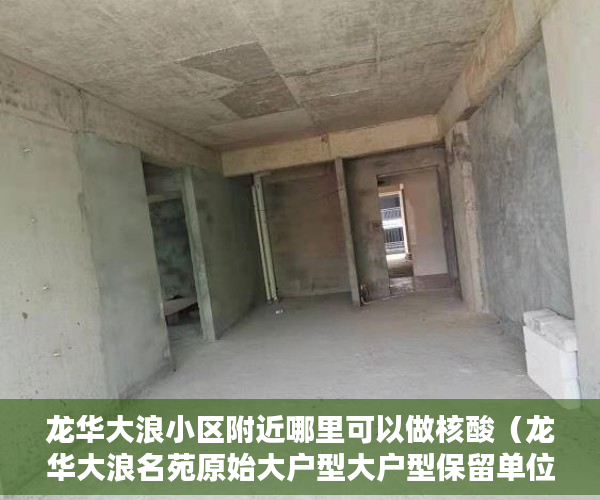 龙华大浪小区附近哪里可以做核酸（龙华大浪名苑原始大户型大户型保留单位推出 ）深圳小产权违建怎么办，