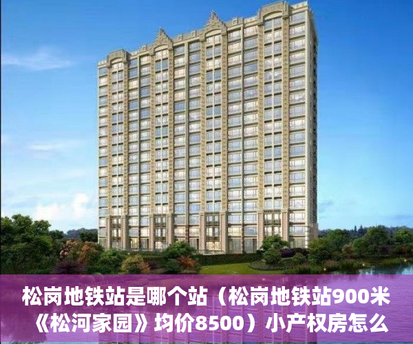 松岗地铁站是哪个站（松岗地铁站900米《松河家园》均价8500）小产权房怎么上架58同城出租，