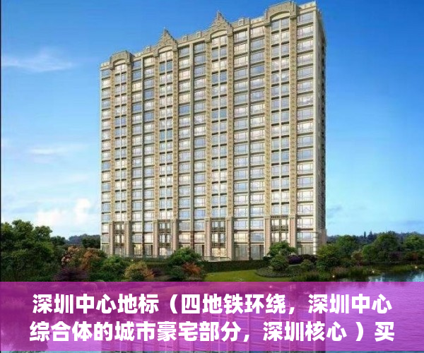 深圳中心地标（四地铁环绕，深圳中心综合体的城市豪宅部分，深圳核心 ）买小产权贷款审核多久，