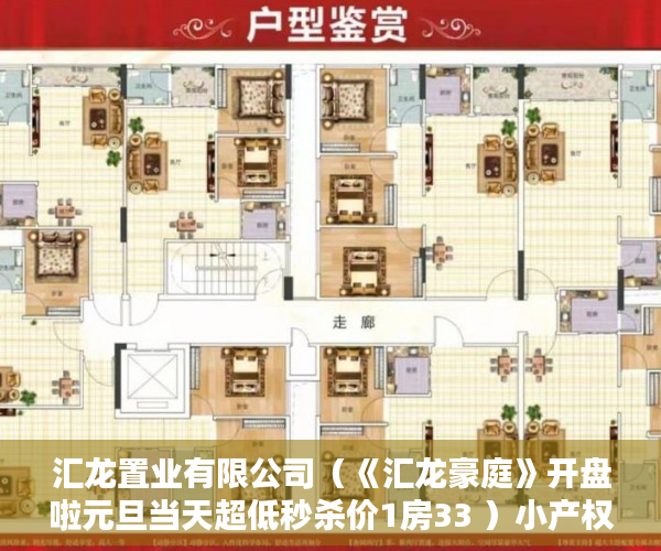 汇龙置业有限公司（《汇龙豪庭》开盘啦元旦当天超低秒杀价1房33 ）小产权打官司需要多久，