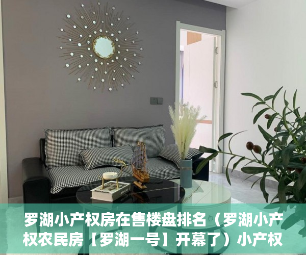 罗湖小产权房在售楼盘排名（罗湖小产权农民房【罗湖一号】开幕了）小产权物业费多久才可拒交，