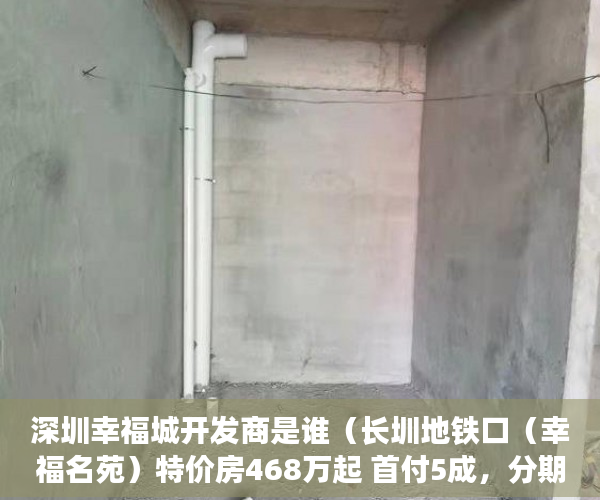 深圳幸福城开发商是谁（长圳地铁口（幸福名苑）特价房468万起 首付5成，分期6 ）东莞企石的小产权房怎么办，