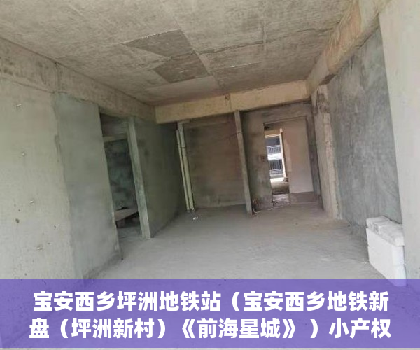 宝安西乡坪洲地铁站（宝安西乡地铁新盘（坪洲新村）《前海星城》 ）小产权房多久会拆迁，