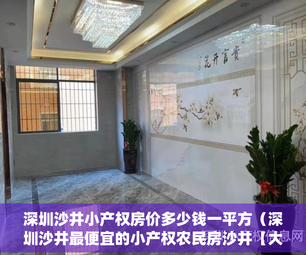 深圳沙井小产权房价多少钱一平方（深圳沙井最便宜的小产权农民房沙井【大兴公馆】绝对便宜 ）小产权房多久可以居住，