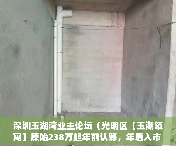 深圳玉湖湾业主论坛（光明区【玉湖领寓】原始238万起年前认筹，年后入市 ）一般小产权使用权限多久，
