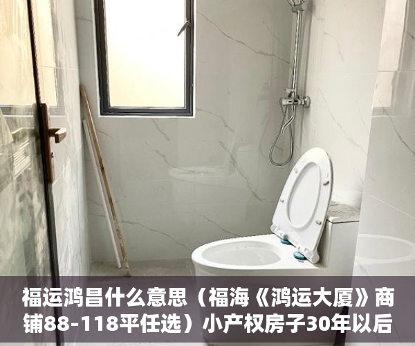 福运鸿昌什么意思（福海《鸿运大厦》商铺88-118平任选）小产权房子30年以后怎么办，