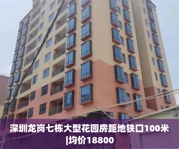 深圳龙岗七栋大型花园房距地铁口100米|均价18800