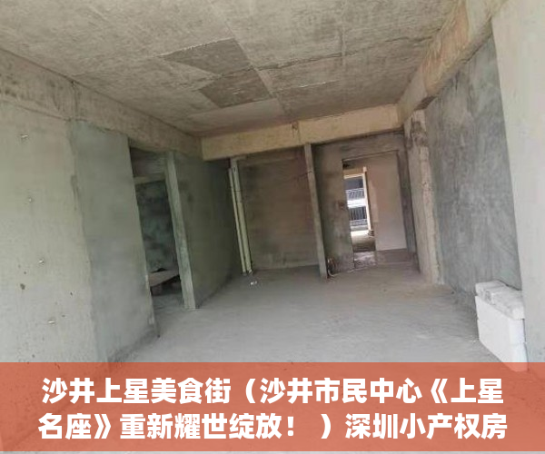 沙井上星美食街（沙井市民中心《上星名座》重新耀世绽放！ ）深圳小产权房住多久，