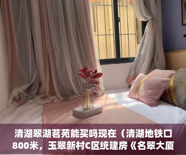 清湖翠湖茗苑能买吗现在（清湖地铁口800米，玉翠新村C区统建房《名翠大厦》 ）回迁房小产权证多久给证，