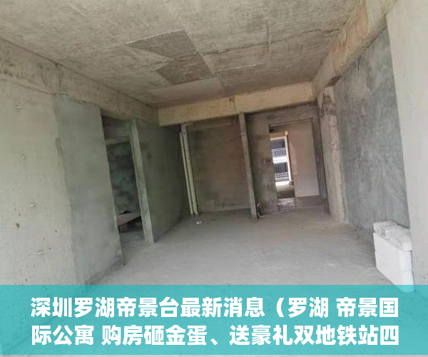 深圳罗湖帝景台最新消息（罗湖 帝景国际公寓 购房砸金蛋、送豪礼双地铁站四公园 ）小产权房认定后怎么办，