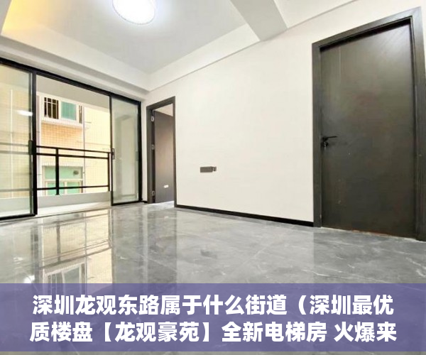 深圳龙观东路属于什么街道（深圳最优质楼盘【龙观豪苑】全新电梯房 火爆来袭！ ）起诉小产权房退房要多久，