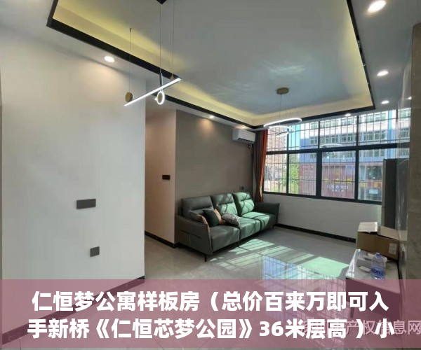 仁恒梦公寓样板房（总价百来万即可入手新桥《仁恒芯梦公园》36米层高 ）小产权房子多久能卖出去，