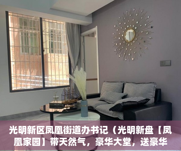 光明新区凤凰街道办书记（光明新盘【凤凰家园】带天然气，豪华大堂，送豪华装修！ ）小产权房子多久可以过户，