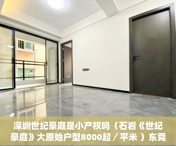 深圳世纪豪庭是小产权吗（石岩《世纪豪庭》大原始户型8000起／平米 ）东莞小产权房子能住多久，