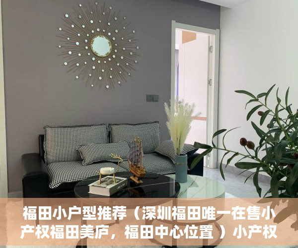 福田小户型推荐（深圳福田唯一在售小产权福田美庐，福田中心位置 ）小产权多久可以出，