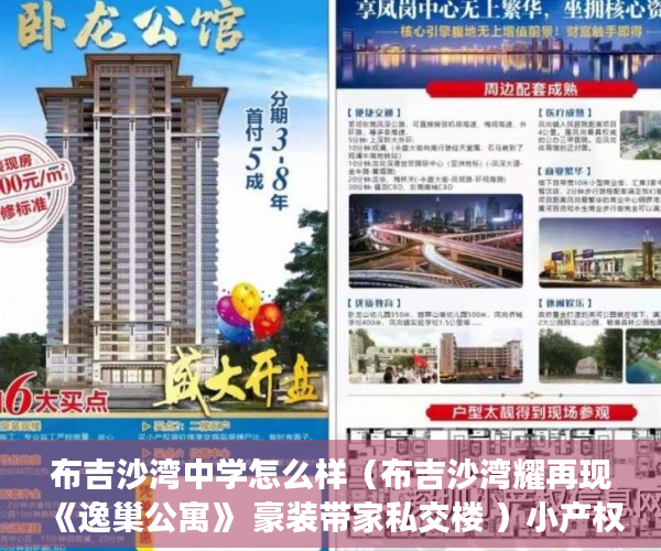 布吉沙湾中学怎么样（布吉沙湾耀再现《逸巢公寓》 豪装带家私交楼 ）小产权房怎么找，