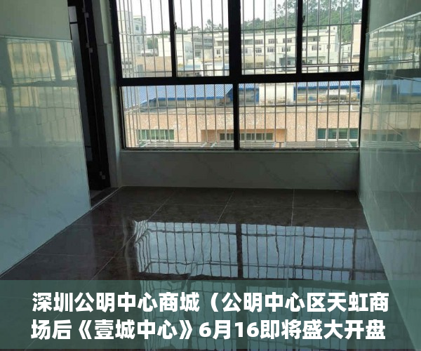 深圳公明中心商城（公明中心区天虹商场后《壹城中心》6月16即将盛大开盘 原 ）小产权租赁房拆迁怎么补偿，