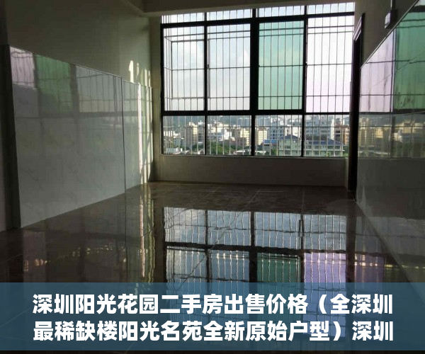 深圳阳光花园二手房出售价格（全深圳最稀缺楼阳光名苑全新原始户型）深圳的小产权房能住多久，