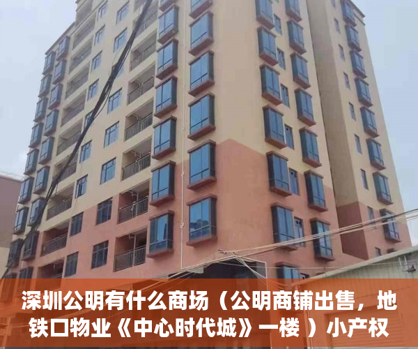深圳公明有什么商场（公明商铺出售，地铁口物业《中心时代城》一楼 ）小产权房多久就漏雨，