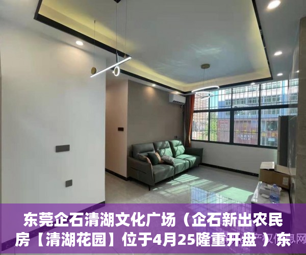 东莞企石清湖文化广场（企石新出农民房【清湖花园】位于4月25隆重开盘 ）东莞小产权房子能住多久，