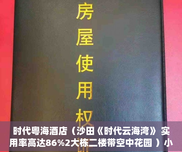 时代粤海酒店（沙田《时代云海湾》 实用率高达86%2大栋二楼带空中花园 ）小产权房产证怎么办视频，