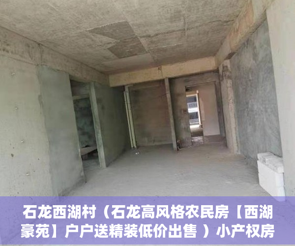 石龙西湖村（石龙高风格农民房【西湖豪苑】户户送精装低价出售 ）小产权房退房官司打多久，