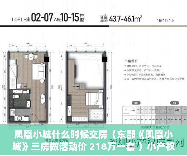 凤凰小城什么时候交房（东部《凤凰小城》三房做活动价 218万一套 ）小产权集体产权房年限多久，