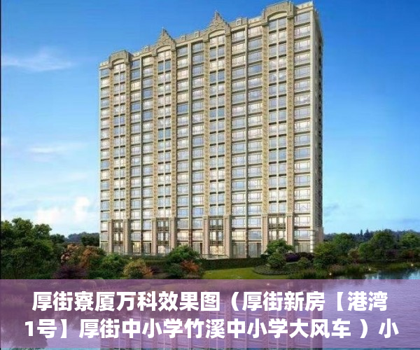厚街寮厦万科效果图（厚街新房【港湾1号】厚街中小学竹溪中小学大风车 ）小产权房公证怎么办，
