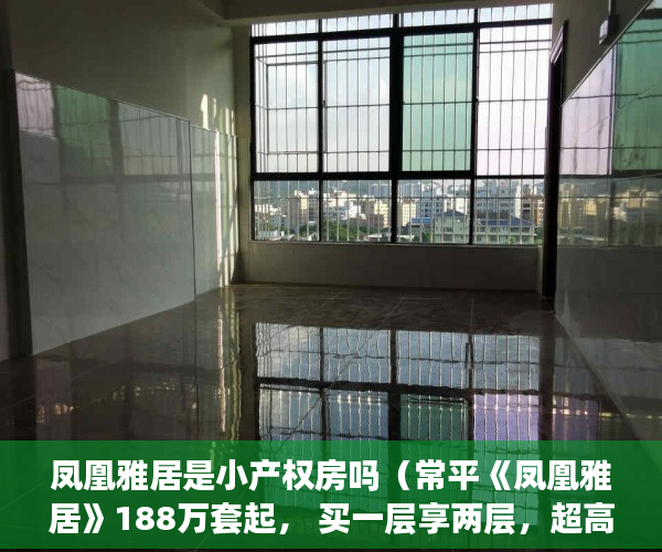 凤凰雅居是小产权房吗（常平《凤凰雅居》188万套起， 买一层享两层，超高实用 ）小产权二手房购买多久合同生效，
