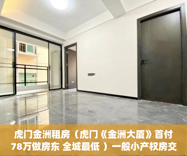 虎门金洲租房（虎门《金洲大厦》首付78万做房东 全城最低 ）一般小产权房交房多久可以卖，