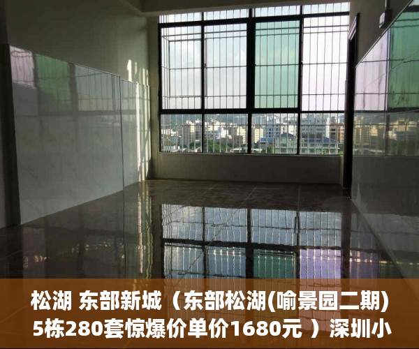 松湖 东部新城（东部松湖(喻景园二期) 5栋280套惊爆价单价1680元 ）深圳小产权房管局改名要多久，