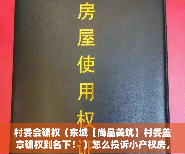 村委会确权（东城【尚品美筑】村委盖章确权到名下！ ）怎么投诉小产权房，