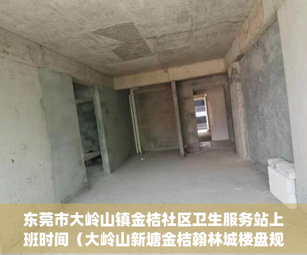 东莞市大岭山镇金桔社区卫生服务站上班时间（大岭山新塘金桔翰林城楼盘规模：散装独栋三栋 ）小产权房拆迁后多久可拿房产证，