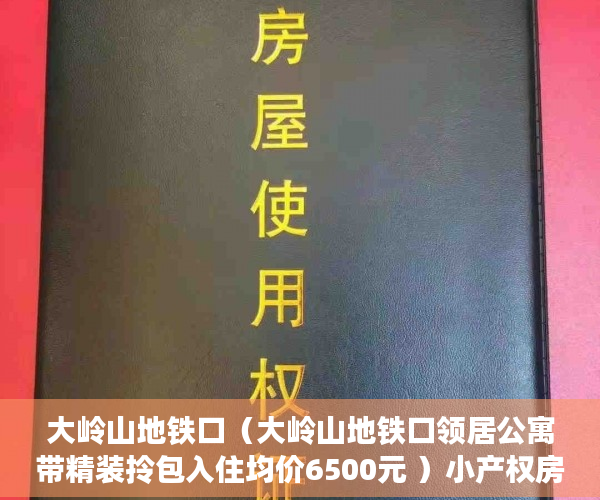 大岭山地铁口（大岭山地铁口领居公寓带精装拎包入住均价6500元 ）小产权房上学怎么报名，